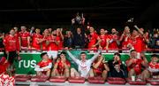 27 October 2024; Brian ‘Rocky’ Stapleton of Doon lifts the during the John Daly Cup after the Limerick County Senior Club Hurling Championship final match between Na Piarsaigh and Doon at TUS Gaelic Grounds in Limerick. Photo by Ray McManus/Sportsfile