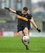 27 October 2024; Gavin White of Dr Crokes kicks a point during the Kerry County Senior Club Football Championship final match between Dingle and Dr Crokes at Austin Stack Park in Tralee, Kerry. Photo by Brendan Moran/Sportsfile