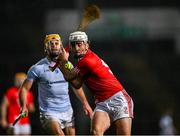 27 October 2024; Pat Ryan of Doon in action against Tommy Grimes of Na Piarsaigh  during the Limerick County Senior Club Hurling Championship final match between Na Piarsaigh and Doon at TUS Gaelic Grounds in Limerick. Photo by Ray McManus/Sportsfile