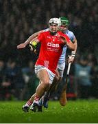 27 October 2024; Cian O'Donovan of Doon is tackled by Mike Foley of Na Piarsaigh during the Limerick County Senior Club Hurling Championship final match between Na Piarsaigh and Doon at TUS Gaelic Grounds in Limerick. Photo by Ray McManus/Sportsfile