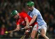 27 October 2024; Jack Ryan of Doon is tackled by Mike Foley of Na Piarsaigh during the Limerick County Senior Club Hurling Championship final match between Na Piarsaigh and Doon at TUS Gaelic Grounds in Limerick. Photo by Ray McManus/Sportsfile