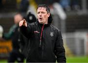 27 October 2024; Glen assistant manager and trainer Ryan Porter during the Derry County Senior Club Football Championship final match between Glen and Newbridge at Celtic Park in Derry. Photo by Oliver McVeigh/Sportsfile