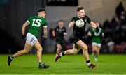 27 October 2024; Ethan Doherty of Glen in action against Óisin Doherty of Newbridge during the Derry County Senior Club Football Championship final match between Glen and Newbridge at Celtic Park in Derry. Photo by Oliver McVeigh/Sportsfile