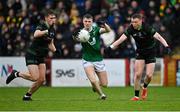 27 October 2024; Patrick McMullan of Newbridge in action against Conor Convery of Glen during the Derry County Senior Club Football Championship final match between Glen and Newbridge at Celtic Park in Derry. Photo by Oliver McVeigh/Sportsfile