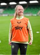 28 October 2024; Amber Barrett during a Republic of Ireland women's training session at Tallaght Stadium in Dublin. Photo by Stephen McCarthy/Sportsfile