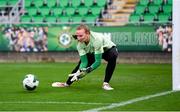 28 October 2024; Goalkeeper Courtney Brosnan during a Republic of Ireland women's training session at Tallaght Stadium in Dublin. Photo by Stephen McCarthy/Sportsfile