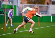 28 October 2024; Ellen Molloy during a Republic of Ireland women's training session at Tallaght Stadium in Dublin. Photo by Stephen McCarthy/Sportsfile