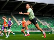 28 October 2024; Katie McCabe during a Republic of Ireland women's training session at Tallaght Stadium in Dublin. Photo by Stephen McCarthy/Sportsfile