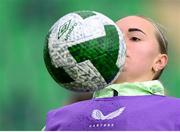 28 October 2024; Izzy Atkinson during a Republic of Ireland women's training session at Tallaght Stadium in Dublin. Photo by Stephen McCarthy/Sportsfile