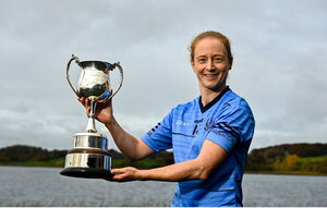 28 October 2024; Gráinne Kenneally of Eadestown poses for a portrait at the AIB Leinster LGFA Club Finals’ Captains’ Day at Wineport Lodge in Westmeath. Photo by Tyler Miller/Sportsfile