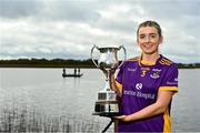 28 October 2024; Emer Sweeney of Kilmacud Crokes poses for a portrait at the AIB Leinster LGFA Club Finals’ Captains’ Day at Wineport Lodge in Westmeath. Photo by Tyler Miller/Sportsfile