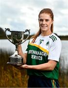 28 October 2024; Kelley Comerford of Muckalee poses for a portrait at the AIB Leinster LGFA Club Finals’ Captains’ Day at Wineport Lodge in Westmeath. Photo by Tyler Miller/Sportsfile