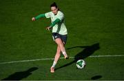 28 October 2024; Anna Patten during a Republic of Ireland women's training session at Tallaght Stadium in Dublin. Photo by Stephen McCarthy/Sportsfile