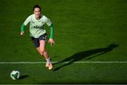 28 October 2024; Anna Patten during a Republic of Ireland women's training session at Tallaght Stadium in Dublin. Photo by Stephen McCarthy/Sportsfile