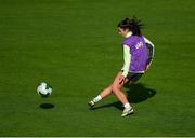 28 October 2024; Marissa Sheva during a Republic of Ireland women's training session at Tallaght Stadium in Dublin. Photo by Stephen McCarthy/Sportsfile