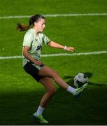 28 October 2024; Abbie Larkin during a Republic of Ireland women's training session at Tallaght Stadium in Dublin. Photo by Stephen McCarthy/Sportsfile