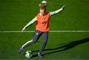 28 October 2024; Amber Barrett during a Republic of Ireland women's training session at Tallaght Stadium in Dublin. Photo by Stephen McCarthy/Sportsfile