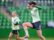 28 October 2024; Anna Patten during a Republic of Ireland women's training session at Tallaght Stadium in Dublin. Photo by Stephen McCarthy/Sportsfile