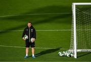 28 October 2024; Equipment officer Barry Sanfey during a Republic of Ireland women's training session at Tallaght Stadium in Dublin. Photo by Stephen McCarthy/Sportsfile