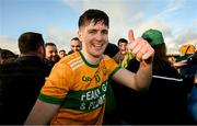 28 October 2024; Oisín Donnellan of Feakle after their sides victory in the Clare County Senior Club Hurling Championship final match between Sixmilebridge and Feakle at Cusack Park in Clare. Photo by Ray McManus/Sportsfile
