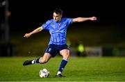28 October 2024; Eanna Clancy of UCD during the SSE Airtricity Men's First Division play-off semi-final second leg match between UCD and Bray Wanderers at UCD Bowl in Dublin. Photo by Stephen McCarthy/Sportsfile