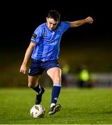 28 October 2024; Eanna Clancy of UCD during the SSE Airtricity Men's First Division play-off semi-final second leg match between UCD and Bray Wanderers at UCD Bowl in Dublin. Photo by Stephen McCarthy/Sportsfile