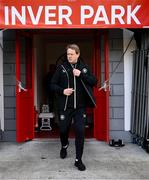 29 October 2024; Republic of Ireland manager Colin O'Brien before the UEFA U17 European Championships Round 1 Qualifier match between Republic of Ireland and Lithuania at Inver Park in Larne, Antrim. Photo by Ramsey Cardy/Sportsfile