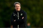 29 October 2024; Republic of Ireland manager Colin O'Brien before the UEFA U17 European Championships Round 1 Qualifier match between Republic of Ireland and Lithuania at Inver Park in Larne, Antrim. Photo by Ramsey Cardy/Sportsfile