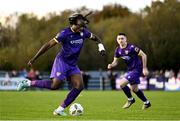 28 October 2024; Divin Isamala of Wexford during the SSE Airtricity Men's First Division Play-Off semi-final second leg match between Wexford and Athlone Town at Ferrycarrig Park in Wexford. Photo by Shauna Clinton/Sportsfile