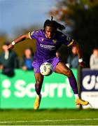 28 October 2024; Thomas Oluwa of Wexford during the SSE Airtricity Men's First Division Play-Off semi-final second leg match between Wexford and Athlone Town at Ferrycarrig Park in Wexford. Photo by Shauna Clinton/Sportsfile