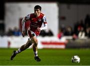 25 October 2024; Kian Leavy of St Patrick's Athletic during the SSE Airtricity Men's Premier Division match between St Patrick's Athletic and Derry City at Richmond Park in Dublin. Photo by Tyler Miller/Sportsfile