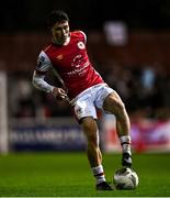 25 October 2024; Kian Leavy of St Patrick's Athletic during the SSE Airtricity Men's Premier Division match between St Patrick's Athletic and Derry City at Richmond Park in Dublin. Photo by Tyler Miller/Sportsfile