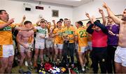 28 October 2024; Gary Guilfoyle of Feakle leads the celebrations after the Clare County Senior Club Hurling Championship final match between Sixmilebridge and Feakle at Cusack Park in Clare. Photo by Ray McManus/Sportsfile