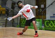 29 October 2024; Jerome Santerre of Canada in action in the Men's Open round of 32 during day four of the O'Neills.com World 4-Wall Championships at Croke Park in Dublin. Photo by Stephen Marken/Sportsfile