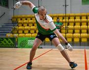 29 October 2024; Robbie McCarthy of Team Ireland in action in the Open Men's round of 32 during day four of the O'Neills.com World 4-Wall Championships at Croke Park in Dublin. Photo by Stephen Marken/Sportsfile