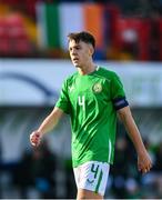 29 October 2024; Oisin McDonagh of Republic of Ireland during the UEFA U17 European Championships Round 1 Qualifier match between Republic of Ireland and Lithuania at Inver Park in Larne, Antrim. Photo by Ramsey Cardy/Sportsfile