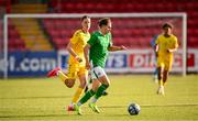 29 October 2024; Ramon Martos of Republic of Ireland during the UEFA U17 European Championships Round 1 Qualifier match between Republic of Ireland and Lithuania at Inver Park in Larne, Antrim. Photo by Ramsey Cardy/Sportsfile
