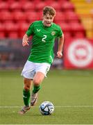 29 October 2024; Billy Canny of Republic of Ireland during the UEFA U17 European Championships Round 1 Qualifier match between Republic of Ireland and Lithuania at Inver Park in Larne, Antrim. Photo by Ramsey Cardy/Sportsfile