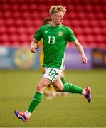 29 October 2024; Oscar Skubo-Keely of Republic of Ireland during the UEFA U17 European Championships Round 1 Qualifier match between Republic of Ireland and Lithuania at Inver Park in Larne, Antrim. Photo by Ramsey Cardy/Sportsfile
