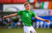 29 October 2024; Michael Noonan of Republic of Ireland during the UEFA U17 European Championships Round 1 Qualifier match between Republic of Ireland and Lithuania at Inver Park in Larne, Antrim. Photo by Ramsey Cardy/Sportsfile