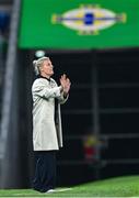 29 October 2024; Northern Ireland manager Tanya Oxtoby during the UEFA Women's EURO 2025 Play-Off Round 1 Second Leg match between Northern Ireland and Croatia at the National Football Stadium in Windsor Park, Belfast. Photo by Ramsey Cardy/Sportsfile