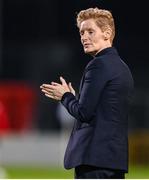 29 October 2024; Republic of Ireland head coach Eileen Gleeson before the UEFA Women's EURO 2025 Play-Off Round 1 second leg match between Republic of Ireland and Georgia at Tallaght Stadium in Dublin. Photo by Stephen McCarthy/Sportsfile