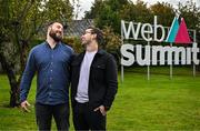 30 October 2024; Cormac Chisholm, Chief Executive Officer at Dev Ally, left, and Patrick Guiney-Fox, Chief Operating Officer at Dev Ally, right, in attendance during the Web Summit Irish startup meetup in Tramway House, Dublin. Photo by Sam Barnes/Sportsfile