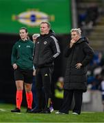 29 October 2024; Northern Ireland manager Tanya Oxtoby during the UEFA Women's EURO 2025 Play-Off Round 1 Second Leg match between Northern Ireland and Croatia at the National Football Stadium in Windsor Park, Belfast. Photo by Ramsey Cardy/Sportsfile