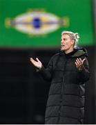29 October 2024; Northern Ireland manager Tanya Oxtoby during the UEFA Women's EURO 2025 Play-Off Round 1 Second Leg match between Northern Ireland and Croatia at the National Football Stadium in Windsor Park, Belfast. Photo by Ramsey Cardy/Sportsfile
