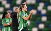 29 October 2024; Northern Ireland captain Simone Magill after the UEFA Women's EURO 2025 Play-Off Round 1 Second Leg match between Northern Ireland and Croatia at the National Football Stadium in Windsor Park, Belfast. Photo by Ramsey Cardy/Sportsfile