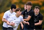 30 October 2024; Channing Dafel of Midlands during the BearingPoint Shane Horgan Cup Round 2 match between Metro and Midlands at Cill Dara RFC in Kildare. Photo by Piaras Ó Mídheach/Sportsfile