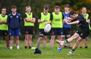 30 October 2024; Archie Leech of Metro during the BearingPoint Shane Horgan Cup Round 2 match between Metro and Midlands at Cill Dara RFC in Kildare. Photo by Piaras Ó Mídheach/Sportsfile