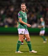 29 October 2024; Kyra Carusa of Republic of Ireland during the UEFA Women's EURO 2025 Play-Off Round 1 second leg match between Republic of Ireland and Georgia at Tallaght Stadium in Dublin. Photo by Ben McShane/Sportsfile