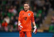 29 October 2024; Georgia goalkeeper Tatia Gabunia during the UEFA Women's EURO 2025 Play-Off Round 1 second leg match between Republic of Ireland and Georgia at Tallaght Stadium in Dublin. Photo by Ben McShane/Sportsfile